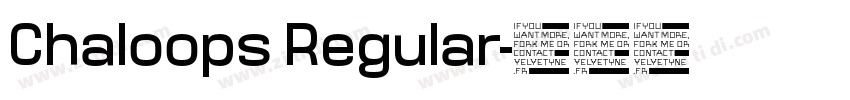 Chaloops Regular字体转换